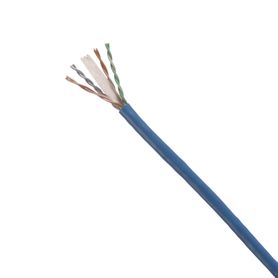 bobina de cable utp categoria 6 de alto rendimiento 350 mhz  23 awg pvc cmr riser bobina de 305 m color azul212000