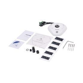 fisheye ip 6 megapixel  180°  360°  dewarping  wdr 120 db  exterior ip67  ik10  15 mts ir  entrada y salida de audio y alarma  