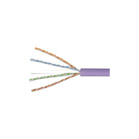 bobina de cable utp reelex de 4 pares alto desempeno cat6 ls0h bajo humo cero halógenos color violeta 23 awg 305m88293