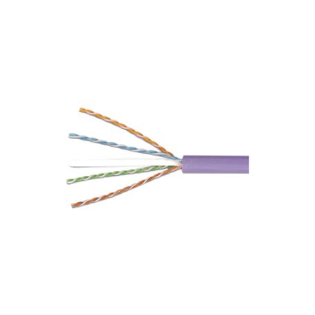 Bobina De Cable Utp Reelex De 4 Pares Alto Desempeno Cat6 Ls0h (bajo Humo Cero Halógenos) Color Violeta 23 Awg 305m