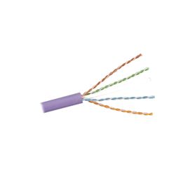 bobina de cable uutp de 4 pares zmax cat6a soporte de aplicaciones 10gbaset ls0h color violeta 305m88906