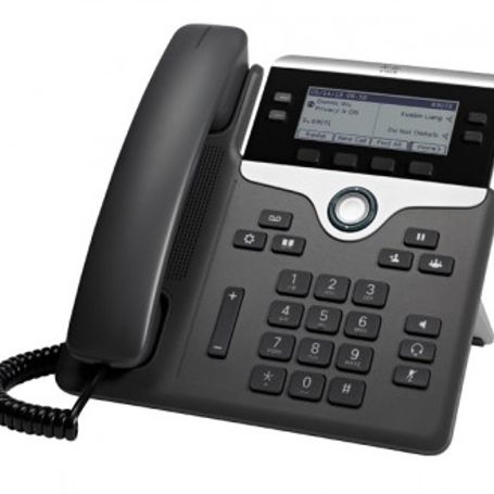 Teléfono  CISCO CP7841K9 Negro Plata TL1 