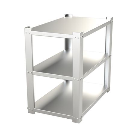 Estante Galvanizado De 3 Niveles Para 9 Baterias Similares A Pl110d12. Compatible  Syg180v2g.