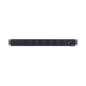pdu básico para distribución de energia con 8 tomas nema 515r traseras y 6 tomas 515r frontales 1ur 15 amp 120 vca155416