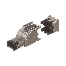 plug rj45 blindado instalación recta terminación en campo certificable compatible con cat5e cat6 y cat6a color plata187687