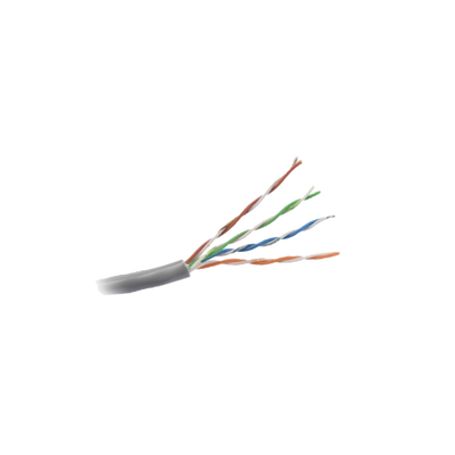 Bobina De Cable De 305 Metros Utp Cat5ede Color Gris Ul Cm Probado A 350 Mhz Para Aplicaciones De Cctv / Redes De Datos/ Ip Mega