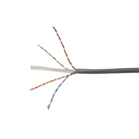 bobina de cable utp reelex de 4 pares desempeno cat6 pvc cm color gris 24 awg 305m169008