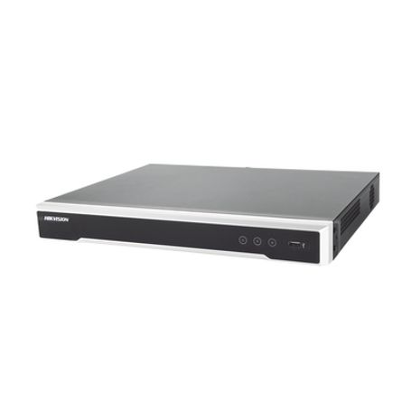 nvr 8 megapixel 4k  16 canales ip  16 puertos poe  soporta cámaras con acusense  2 bahias de disco duro  switch poe 300 mts  hd