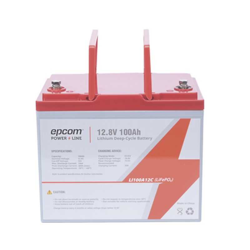 Bateria De Litio Ciclo Profundo 12.8 Vcc 100ah (lifepo4) Máximo 100 A De Descarga