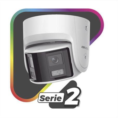  Protección Activa  Turret Ip Panorámica 4 Megapixel / 180° / Imagen A Color 24/7 / Poe / Wdr 130° / Ip67 / Acusense / Protecció