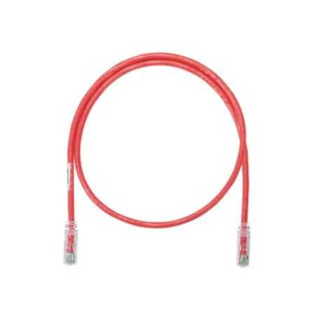 cable de parcheo utp categoria 6 con plug modular en cada extremo  1 m  rojo