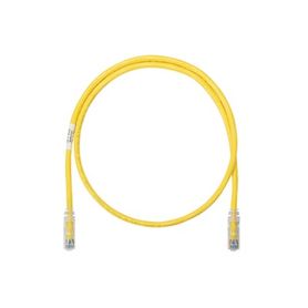 cable de parcheo utp categoria 6 con plug modular en cada extremo  1 m  amarillo