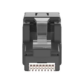 plug rj45 utp instalación angulada 45 grados terminación en campo certificable compatible con cat5e cat6 y cat6a color negro169