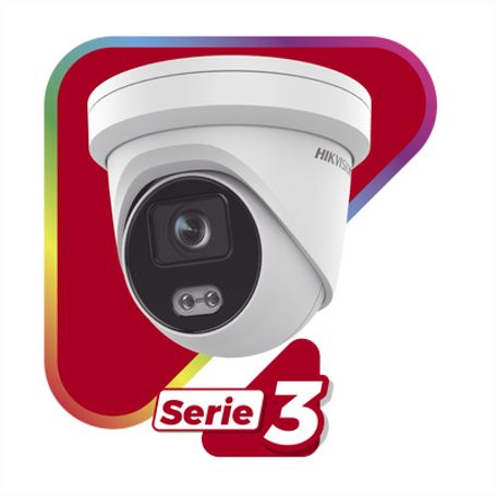 Turret Ip 4 Megapixel / Imagen A Color 24/7 / Lente 4 Mm / Luz Blanca 40 Mts / Exterior Ip67 / Micrófono Integrado / Wdr 120 Db 