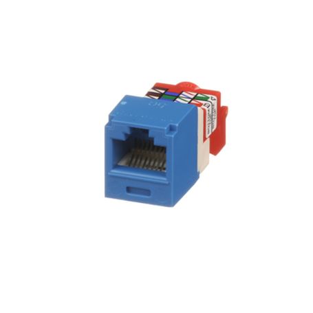 conector jack rj45 estilo t minicom categoria 5e de 8 posiciones y 8 cables color azul188455