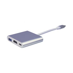 adaptador multipuerto usbc 31 a hdmi 4k  usb 30  usb – c   alta velocidad de transmisión de datos  admite carga rápida pd en el