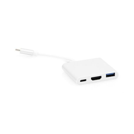 Adaptador Multipuerto Usbc 3.1 A Hdmi 4k / Usb 3.0 / Usb – C /  Alta Velocidad De Transmisión De Datos / Admite Carga Rápida (pd