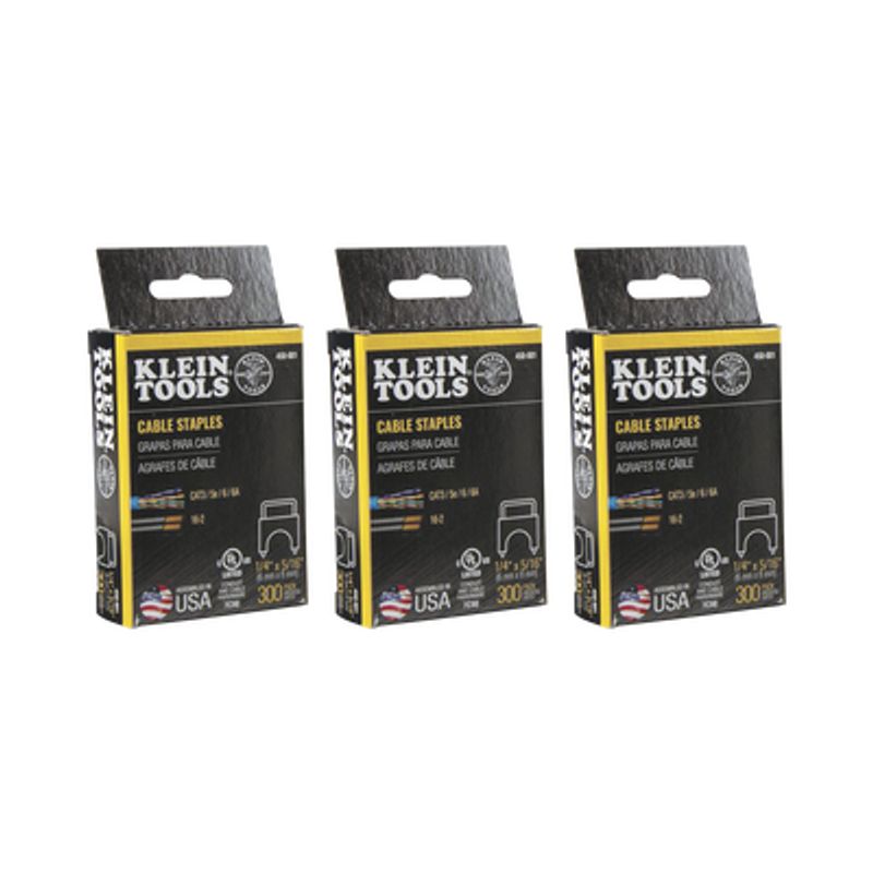 Klein Tools Engrapadora resistente 450-100 para voz, datos, video y cable  no metálico (Romex) para grapas de 1/4, 5/16 y 19/32 pulgadas