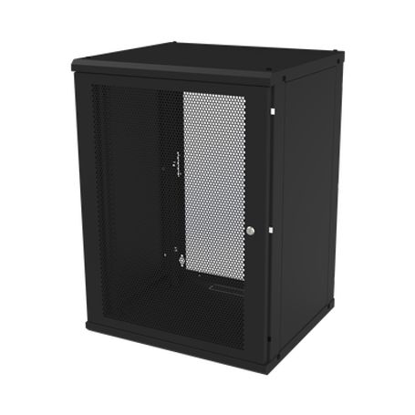 Gabinete De Pared Fijo Puerta Perforada Rack 19 De 16 Ur.