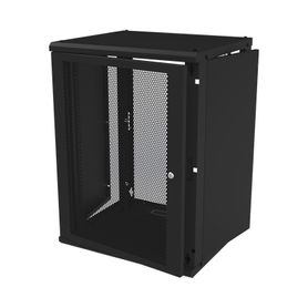 gabinete de pared fijo puerta perforada rack 19 de 16 ur205922