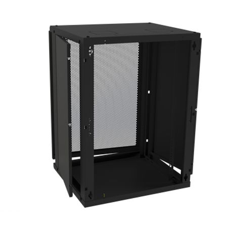 Gabinete De Pared Fijo Puerta Perforada Rack 19 De 16 Ur.