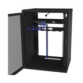 gabinete de pared fijo puerta perforada rack 19 de 16 ur205922