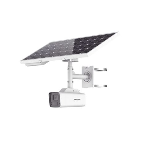 kit solar ip all in one  cámara bala colorvu 4 megapixel  lente 4mm  panel solar  bateria de respaldo de litio 232ah hasta 24 d