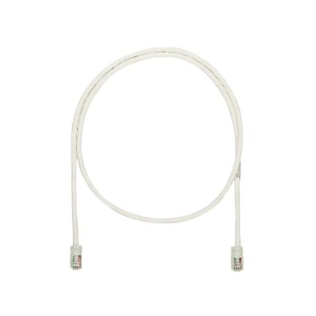 cable de parcheo utp categoria 5e con plug modular en cada extremo  1 m  blanco mate 