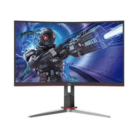 Monitor Curvo 27 Gaming Wled Va Resolución 1920 X 1080p 165hz Con Entradas De Video Vga / Hdmi / Displayport .  Bisel Ultra Delg