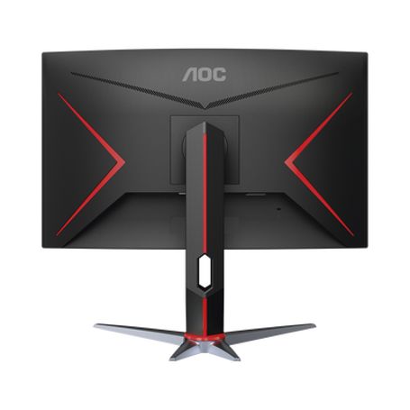 Monitor Curvo 27 Gaming Wled Va Resolución 1920 X 1080p 165hz Con Entradas De Video Vga / Hdmi / Displayport .  Bisel Ultra Delg