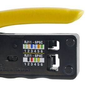 ponchadorapelacablescortacables compacta con matraca para conectores  rj45 y rj11rj12201041