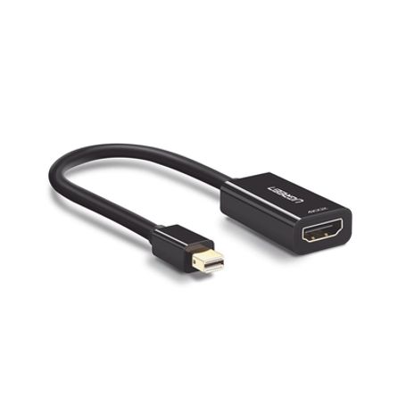 convertidor mini display port a hdmi  4k30hz  blindaje interno múltiple   carcasa abs  longitud de 25 cm 