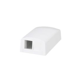 caja de montaje en superficie para 2 módulos keystone color blanco74121