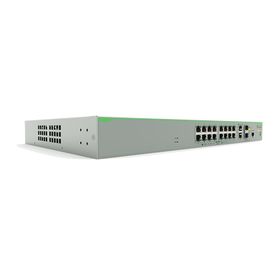 switch poe administrable centrecom fs980m capa 3 de 16 puertos 10100 mbps  2 puertos rj45 gigabitsfp combo 250w