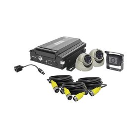 kit dvr para vehiculo   incluye   cámaras para interior   cámara para exterior  2mp ahd   cables extensores  adaptador lan