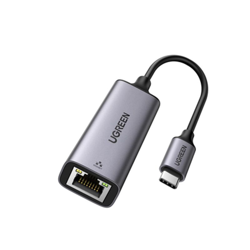 Adaptador De Red Usbc 3.1 (5 Gbps) A Rj45 /admite 10/100/1000 Mbps Y 2.5g / Caja De Aluminio / Longitud Del Cable 10 Cm / 1 A 1