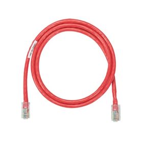 cable de parcheo utp categoria 5e con plug modular en cada extremo  15 m  rojo