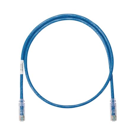 cable de parcheo utp categoria 5e con plug modular en cada extremo  1 ft  azul