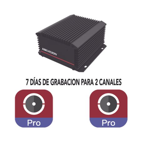 kit de grabación en la nube hikproconnect  2 licencias de 7 dias por 1 ano