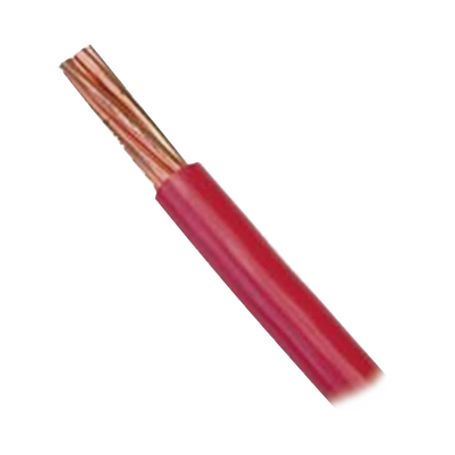 Cable Eléctrico De Cobre Recubierto Thwls Calibre 12 Awg 19 Hilos Color Rojo (100 Metros)