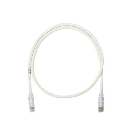 cable de parcheo utp categoria 6 con plug modular en cada extremo  43 m  blanco mate