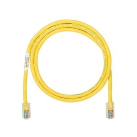 cable de parcheo utp categoria 5e con plug modular en cada extremo  1 m  amarillo