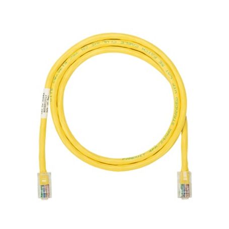 cable de parcheo utp categoria 5e con plug modular en cada extremo  1 m  amarillo