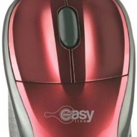 Mouse Easy Line EASY LINE Rojo 3 botones Óptico 1000 DPI TL1 