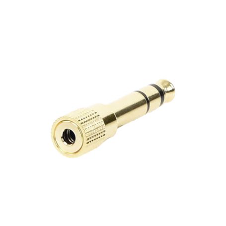 Adaptador (convertidor) De Audio 3.5mm Hembra A 6.5mm Macho / Plug  Play / Superficie De Rosca Antideslizante / Calidad De Sonid