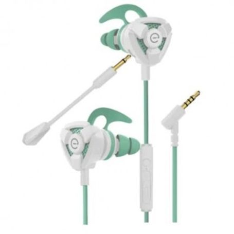 Audifonos  EASYLINE STORM Blanco/Verde 3.5 mm TL1 