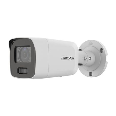 bala ip 8 megapixel  imagen a color 247  lente 28 mm  micrófono integrado  luz blanca 40 mts  exterior ip67  wdr 120 db  audio 