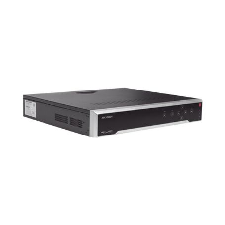 nvr 8 megapixel 4k  32 canales ip  16 puertos poe  soporta cámaras con acusense  4 bahias de disco duro  switch poe 300 mts  hd
