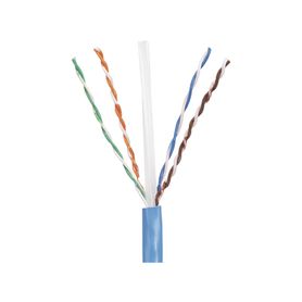 bobina de cable utp 305 m de cobre pannet azul categoria 5e 24 awg pvc cm de 4 pares