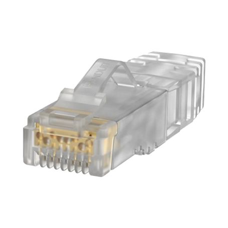 plug rj45 cat6a para cable utp de calibre 26 awg chapado en oro de 50 micras paquete de 100 piezas209781